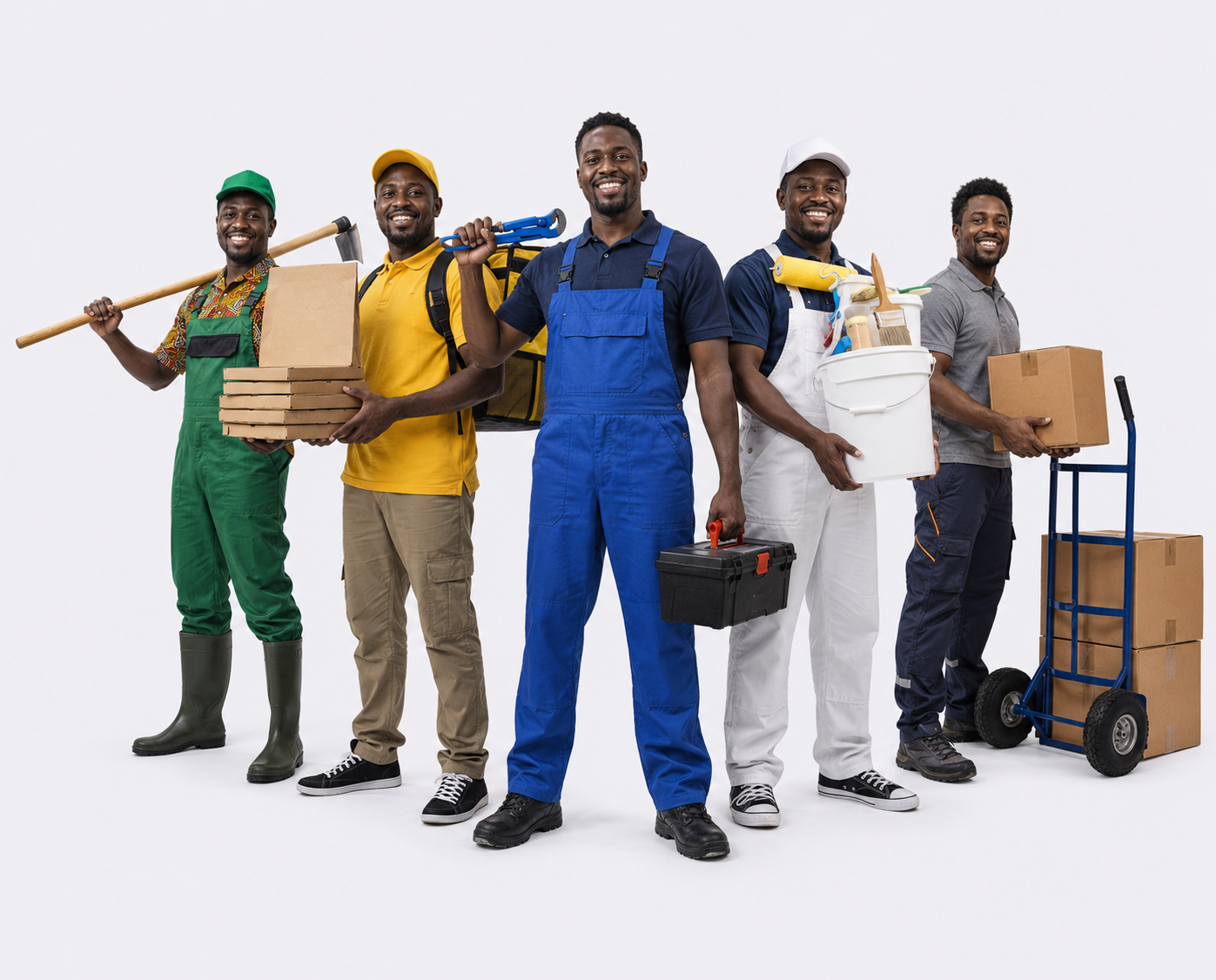 Skilled worker on site